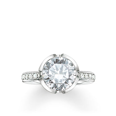 Thomas Sabo Damen Fingerring 925 Silber Silber TR2037-051-14